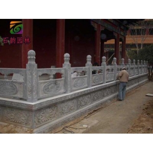 寺庙青石栏杆安装