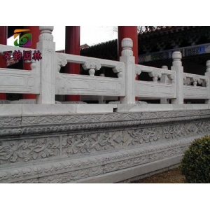 寺庙青石护栏